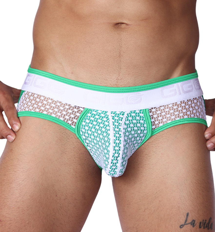 Net Green Jock Thong by Gigo Underwear