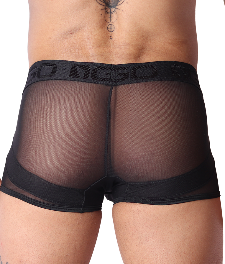 Panel Black Trunk back view by Gigo Underwear