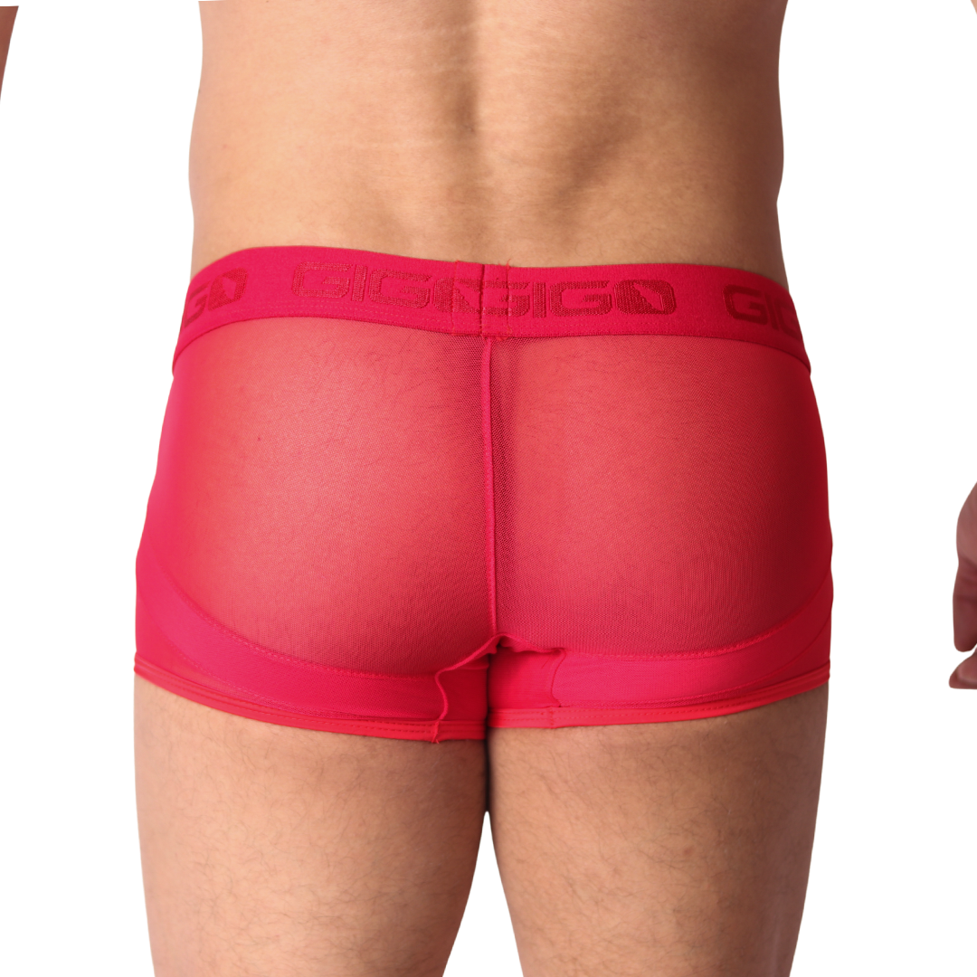 Panel Red Trunk back view by Gigo Underwear