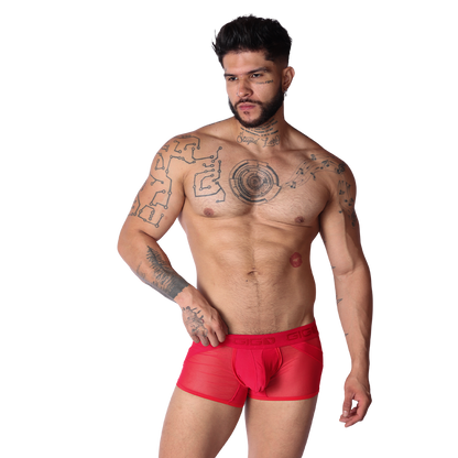 Panel Red Trunk on model by Gigo Underwear
