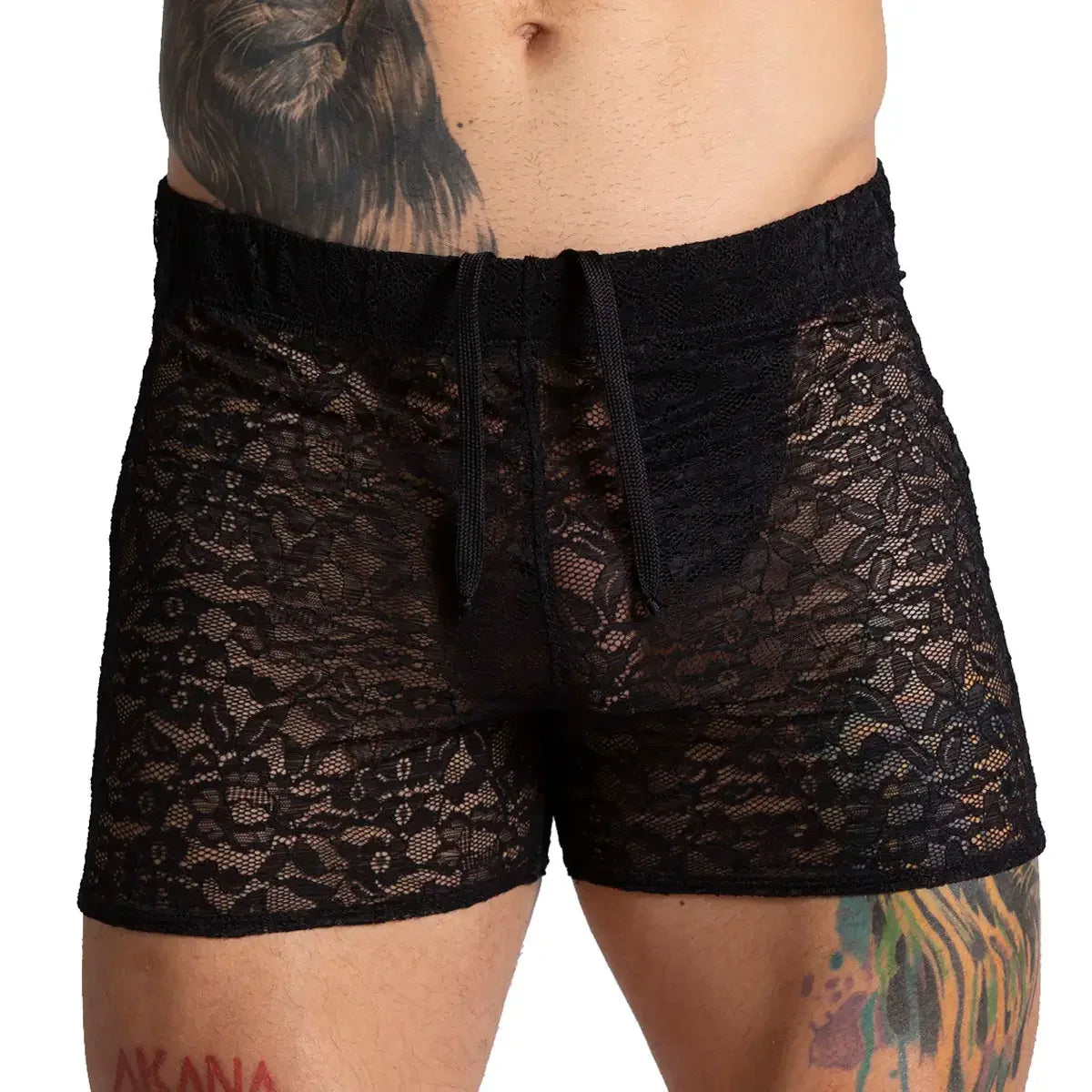 Paradise Black Hotshort back view by Gigo Underwear