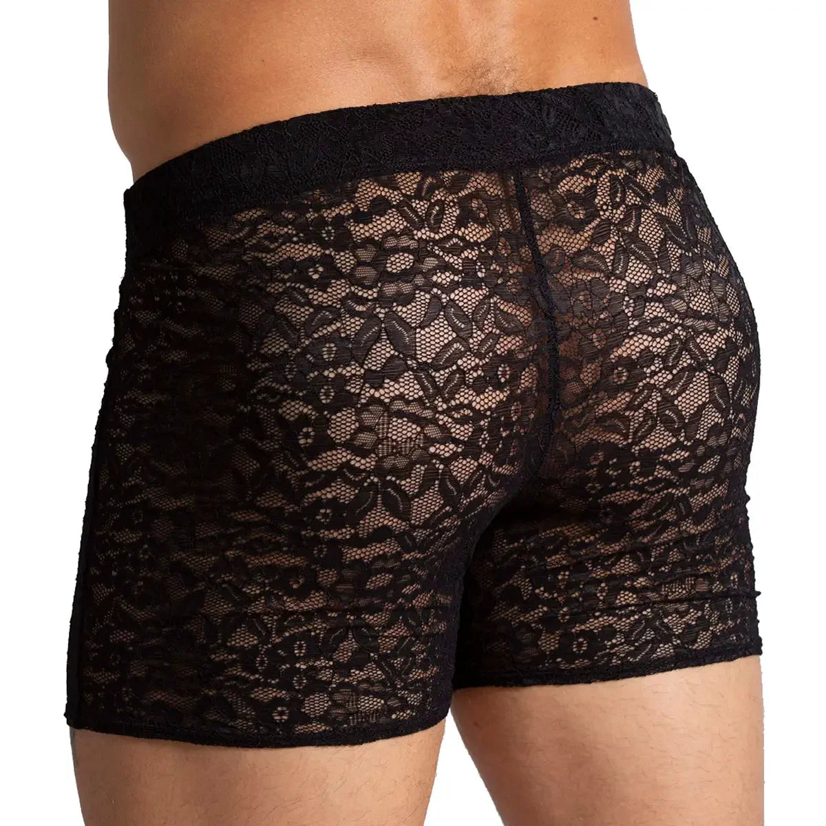 Paradise Black Hotshort on model by Gigo Underwear