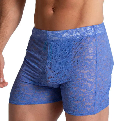 Paradise Blue Hotshort back view by Gigo Underwear