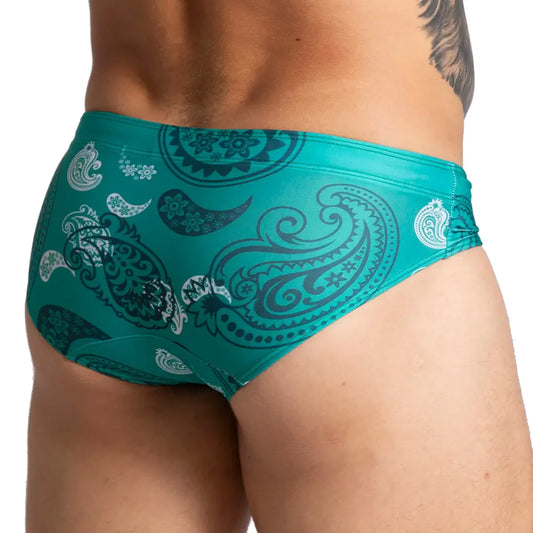 Paradise Swim Brief front view by Gigo Underwear
