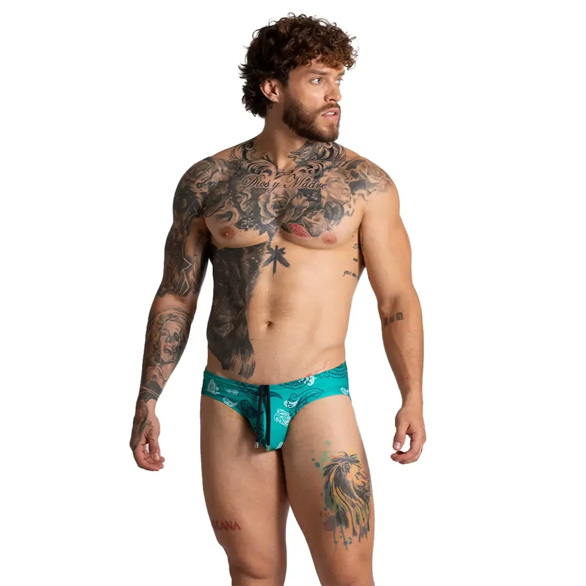 Paradise Swim Brief on model by Gigo Underwear