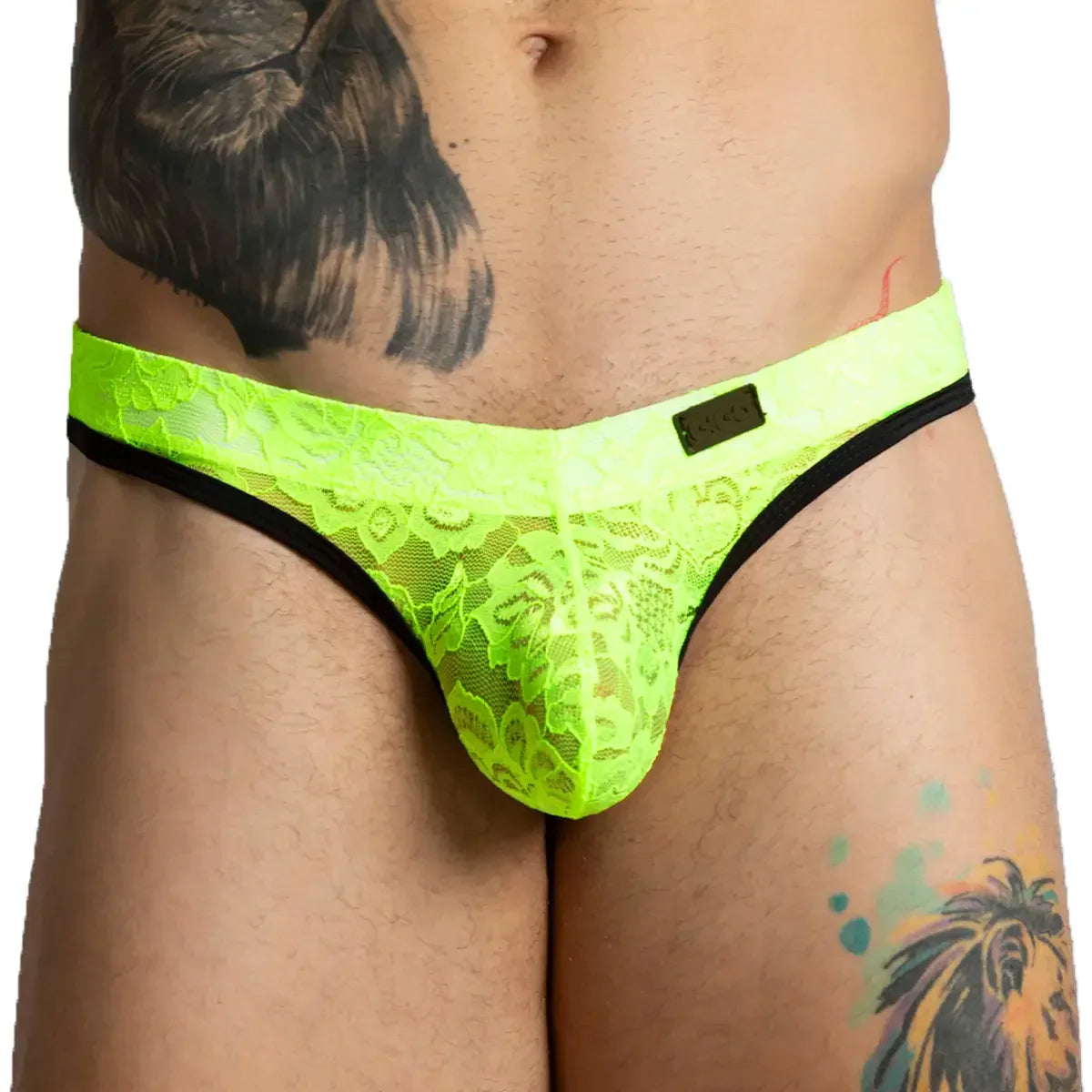 Paradise Yellow Gstring back view by Gigo Underwear
