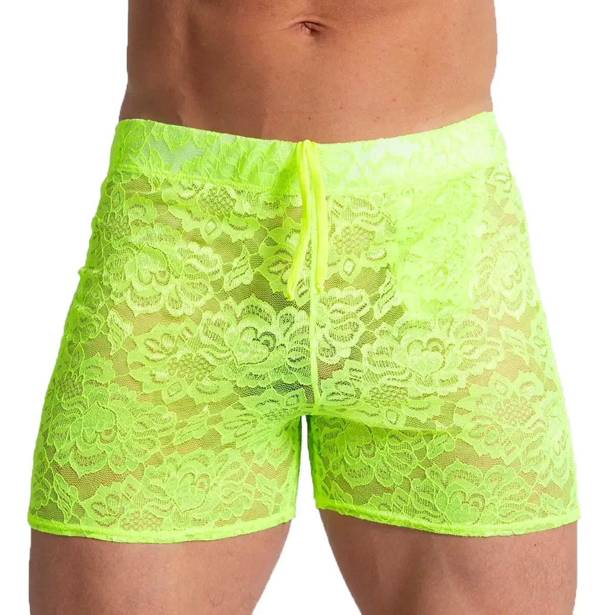 Paradise Yellow Hotshort back view by Gigo Underwear