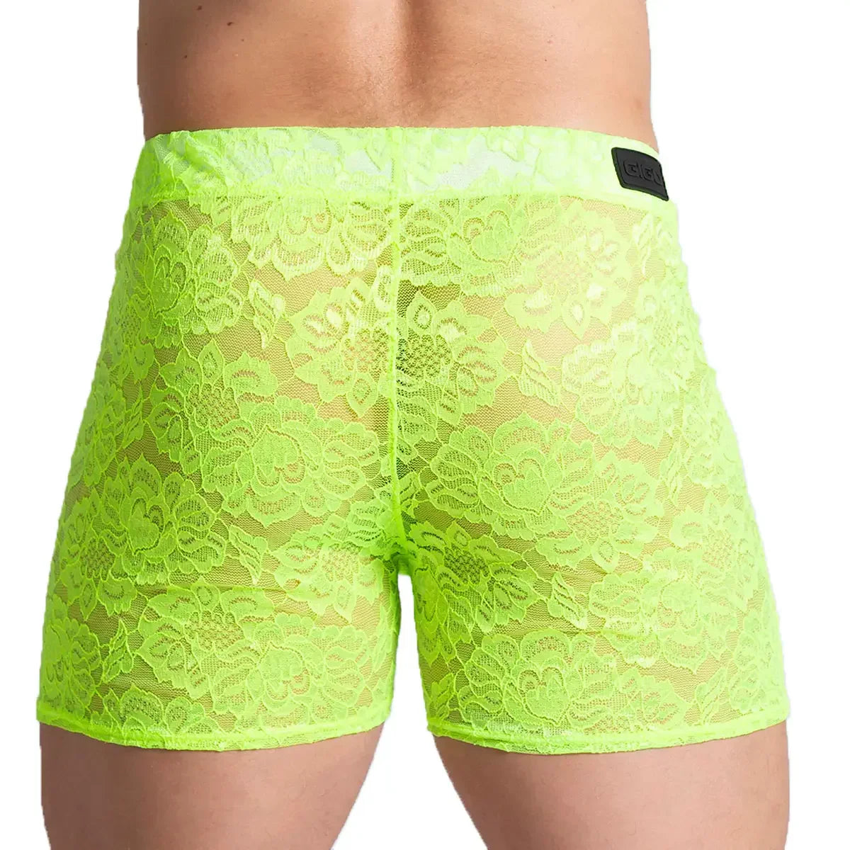 Paradise Yellow Hotshort on model by Gigo Underwear