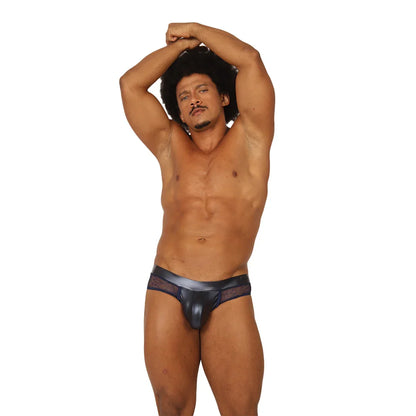 Passione Blue Brief on model by Gigo Underwear