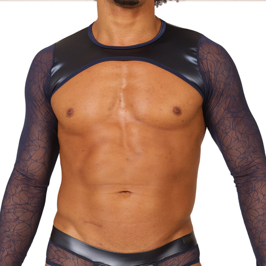 PASSIONE BLUE HARNESS - Men's Fetish Harness with Bold Design