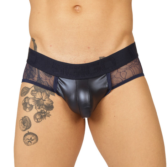 PASSIONE BLUE JOCK THONG - Sexy Men's Jockstrap with Contrast Waistband