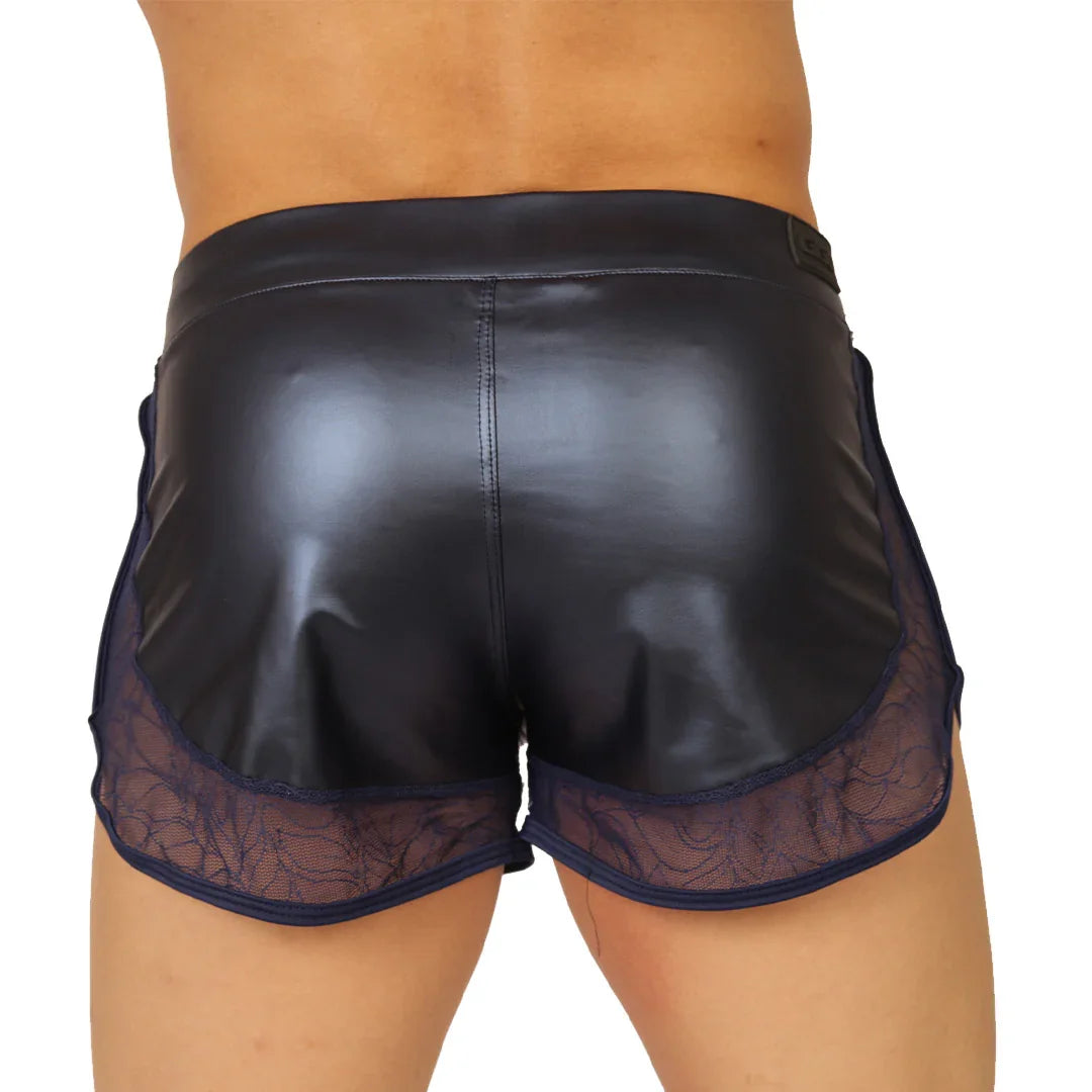 Passione Blue Short back view by Gigo Underwear