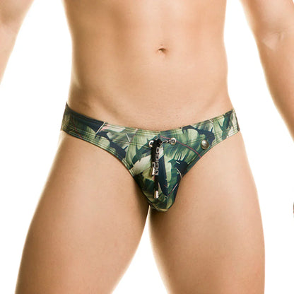 Plantation Swim Brief front view by Gigo Underwear