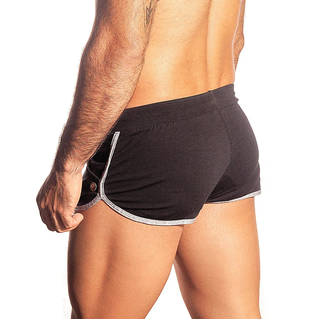 Plus Black Short front view by Gigo Underwear