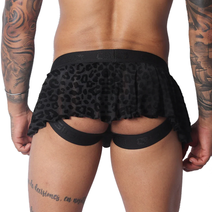 Plush Skirt back view by Gigo Underwear