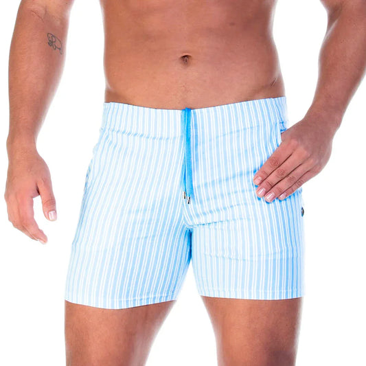 Polo Blue Beachwear front view by Gigo Underwear