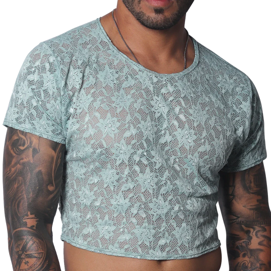 Prolix Aqua Croop Top by Gigo Underwear