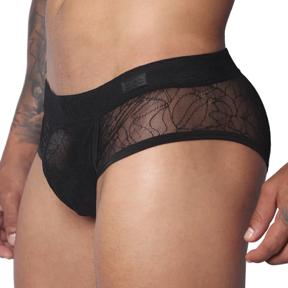 Prolix Black Trunk front view by Gigo Underwear