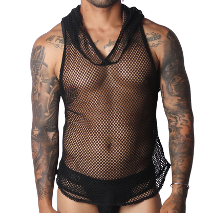 Provocative Black Hoody Tshirt by Gigo Underwear