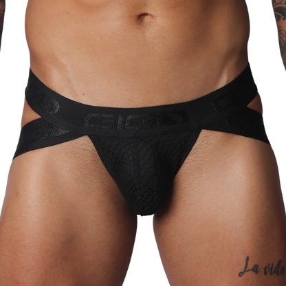 Provocative Black Jockstrap by Gigo Underwear