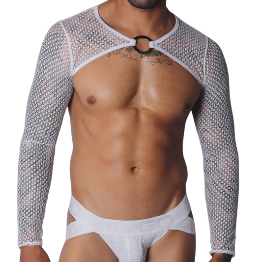 Provocative White Harness by Gigo Underwear