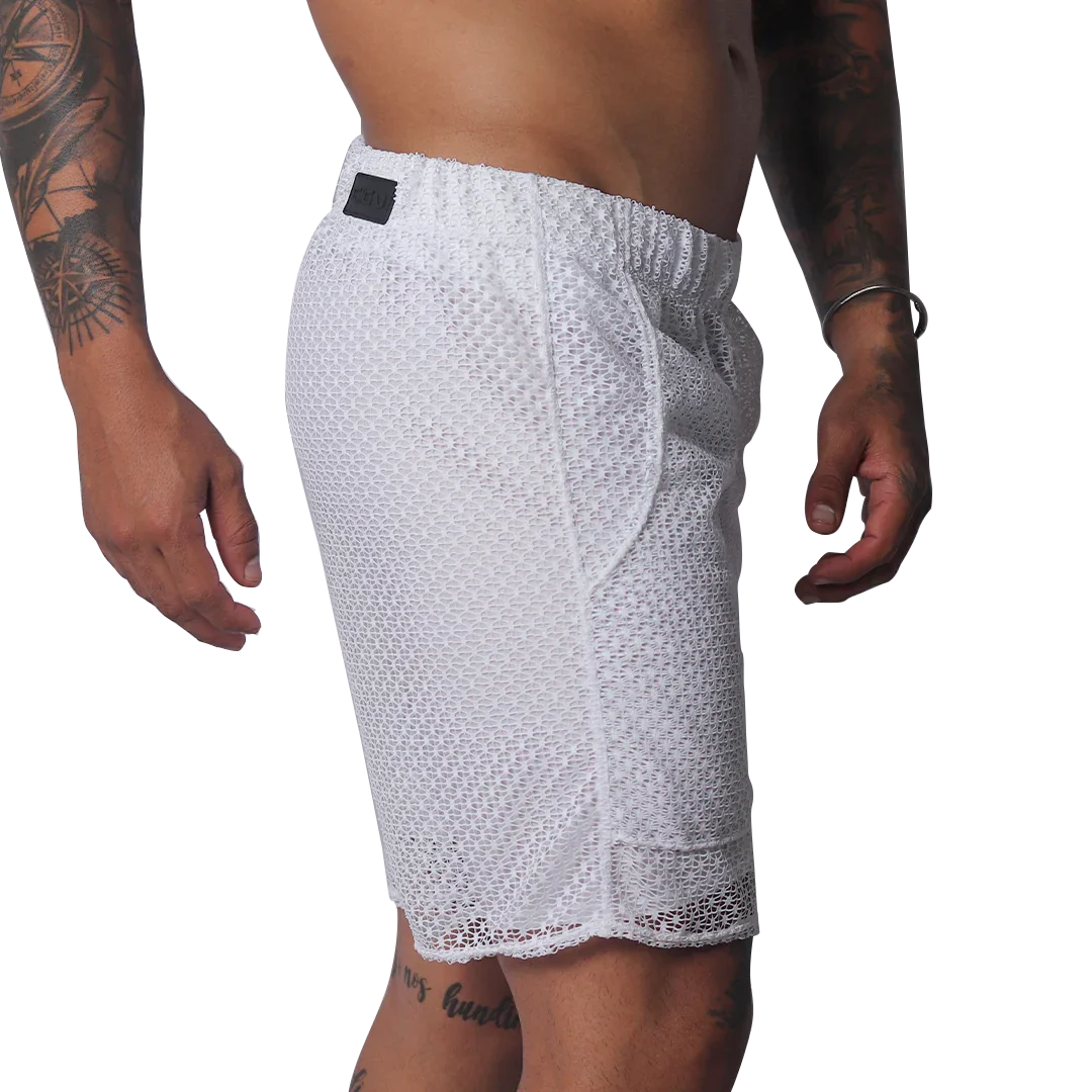 Provocative White Short front view by Gigo Underwear