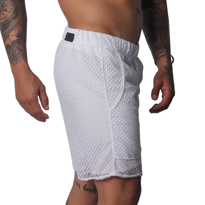 Provocative White Short front view by Gigo Underwear