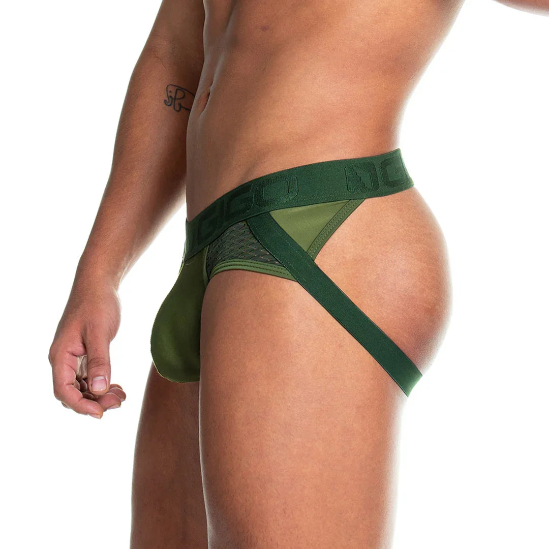 Prudence Green Brief Jockstrap by Gigo Underwear