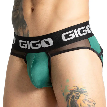 Purity Green Brief Jock back view by Gigo Underwear
