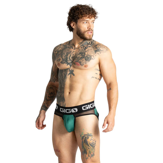 Purity Green Brief Jock by Gigo Underwear