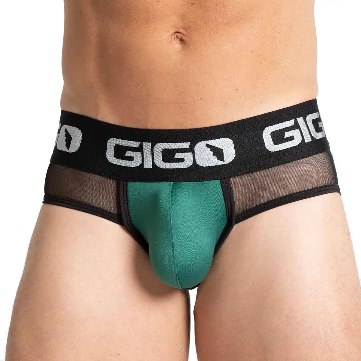 PURITY GREEN BRIEF - Gigo Underwear & MensWear