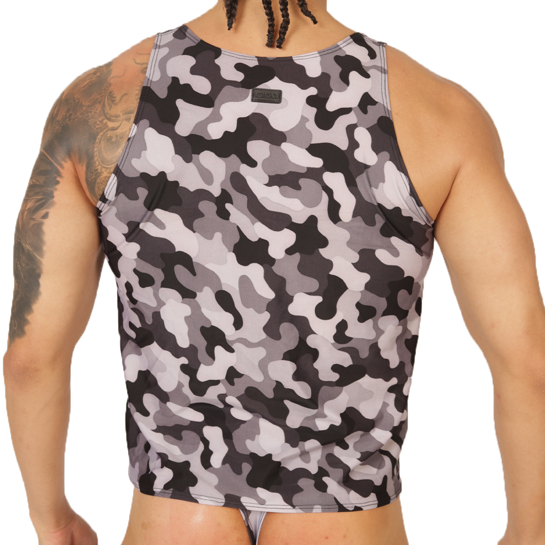 RANK CAMOUFLAGED TANK - Gigo Underwear & MensWear