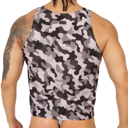 RANK CAMOUFLAGED TANK - Gigo Underwear & MensWear