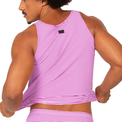 Rank Purple Tank front view by Gigo Underwear