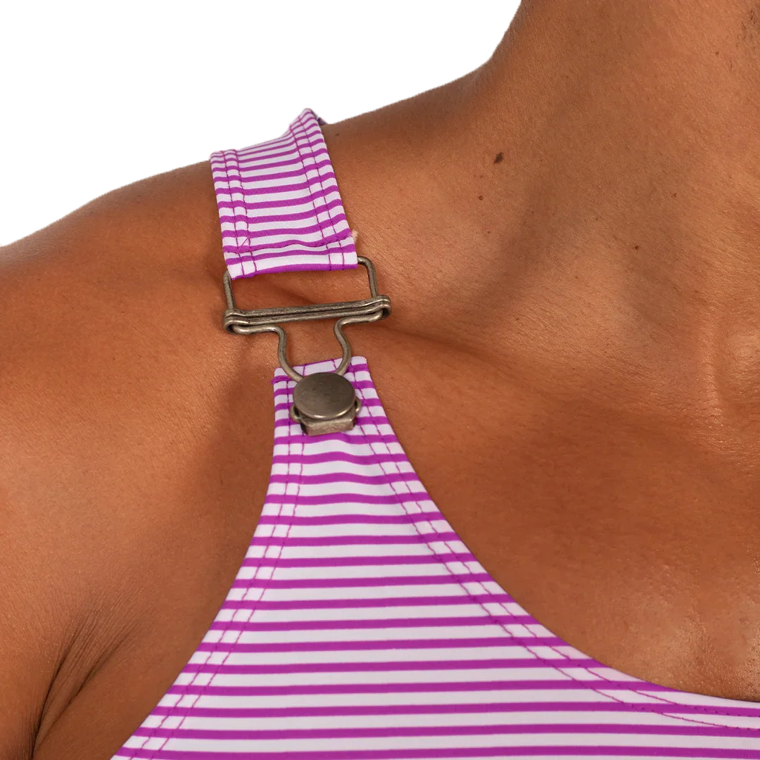 Rank Purple Tank back view by Gigo Underwear