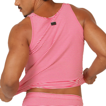Rank Red Tank back view by Gigo Underwear