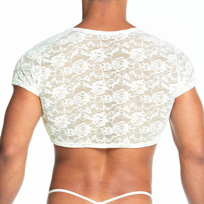 Redemotion Beige Croop Top back view by Gigo Underwear