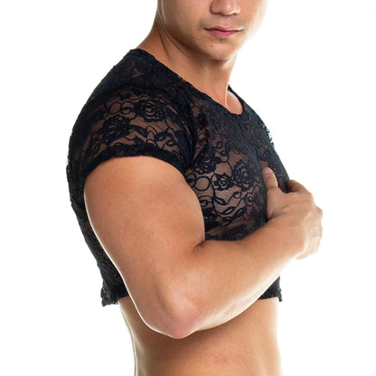 Redemotion Black Croop Top front view by Gigo Underwear