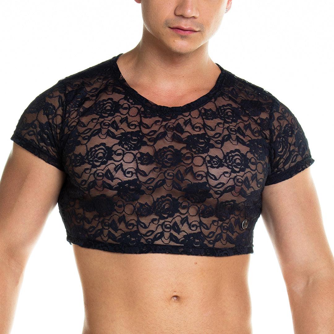 REDEMOTION BLACK CROOP TOP - Gigo Underwear & MensWear
