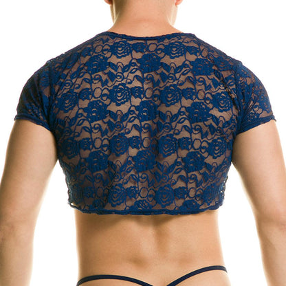 REDEMOTION BLUE CROOP TOP - Gigo Underwear & MensWear