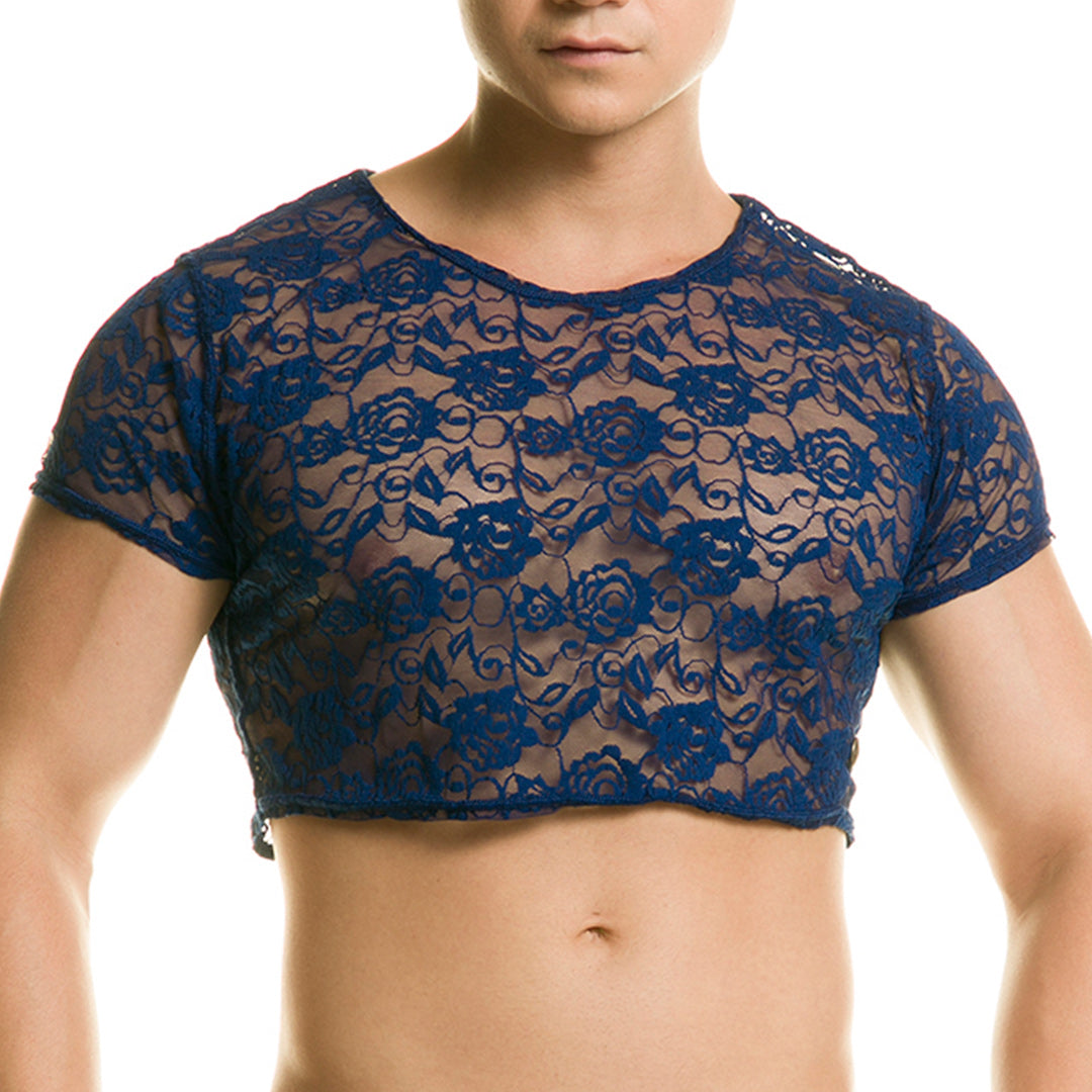 REDEMOTION BLUE CROOP TOP