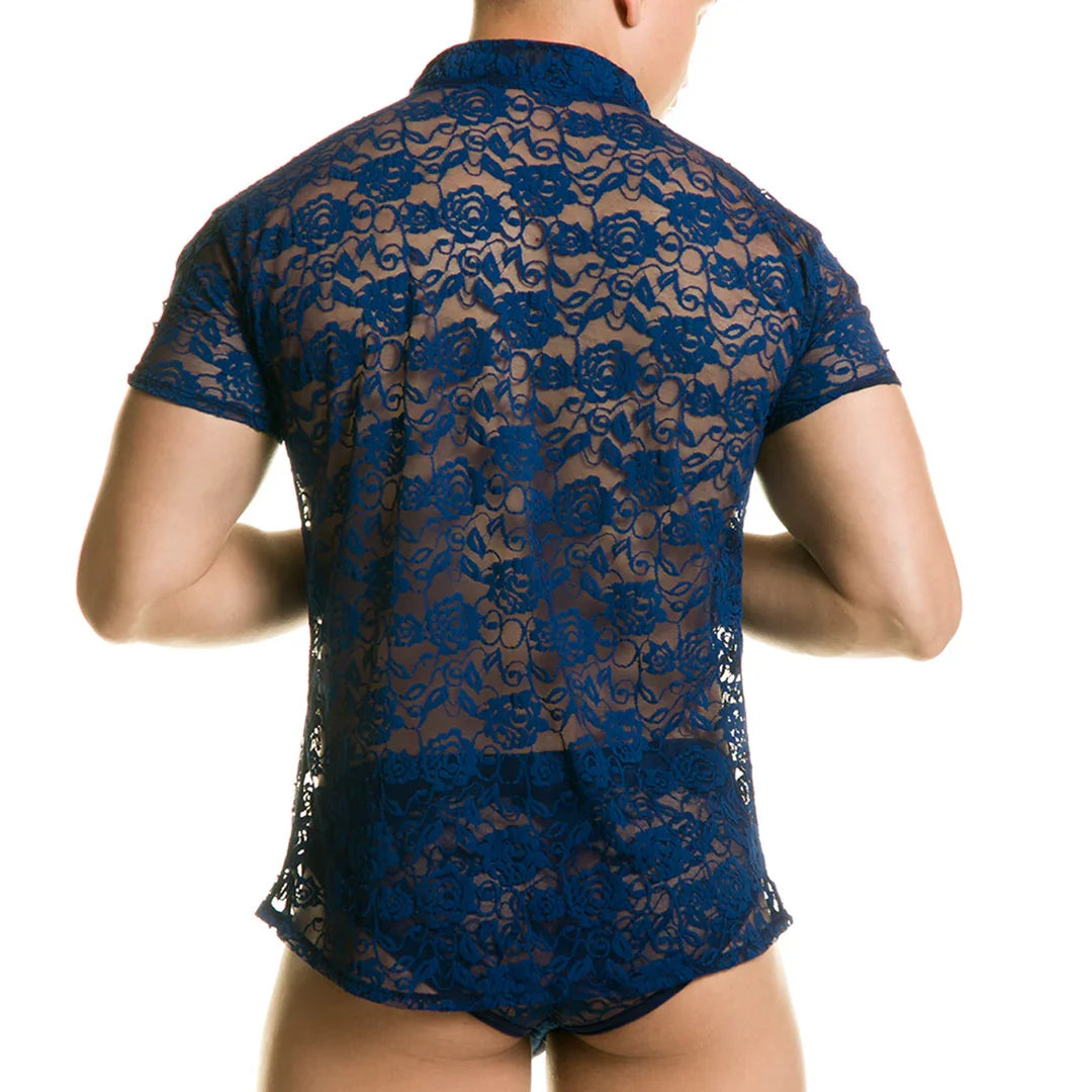 Redemotion Blue Shirt back view by Gigo Underwear