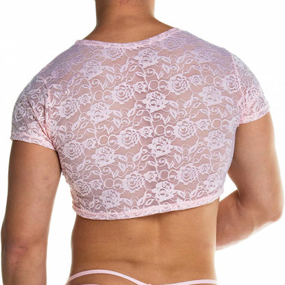 Redemotion Pink Croop Top front view by Gigo Underwear