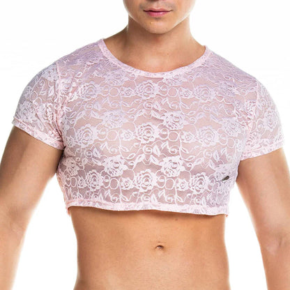 Redemotion Pink Croop Top back view by Gigo Underwear