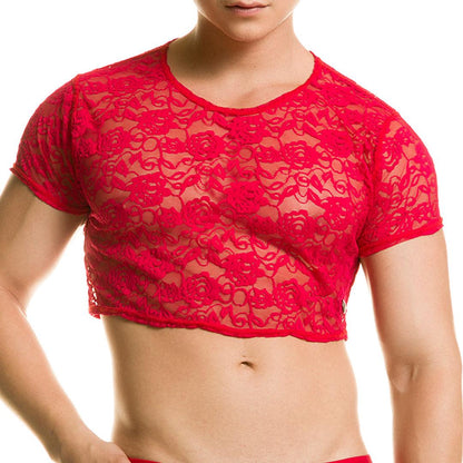 REDEMOTION RED CROOP TOP - Gigo Underwear & MensWear