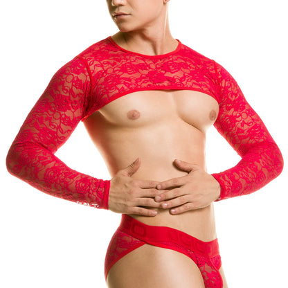 Redemotion Red Harness front view by Gigo Underwear