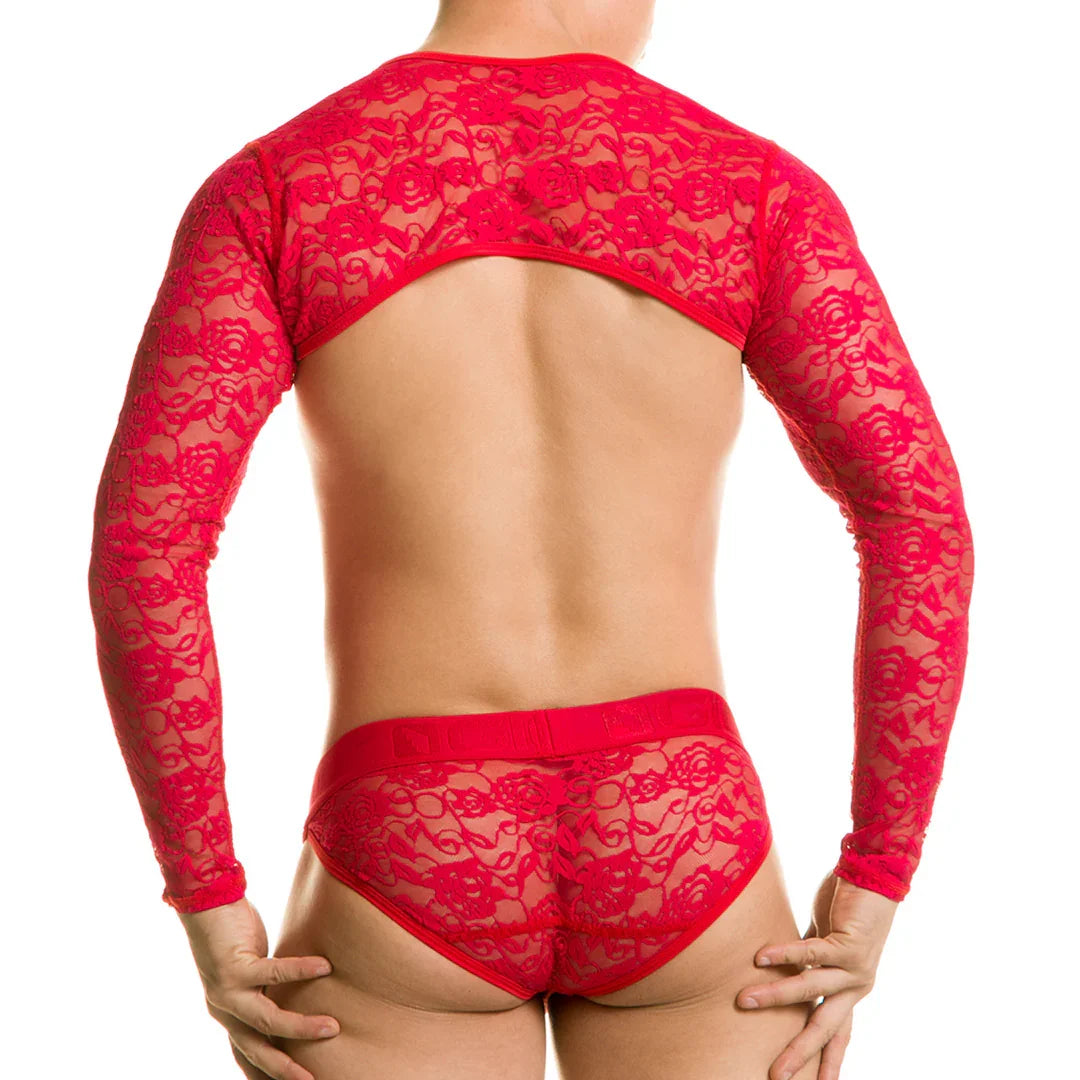 Redemotion Red Harness back view by Gigo Underwear