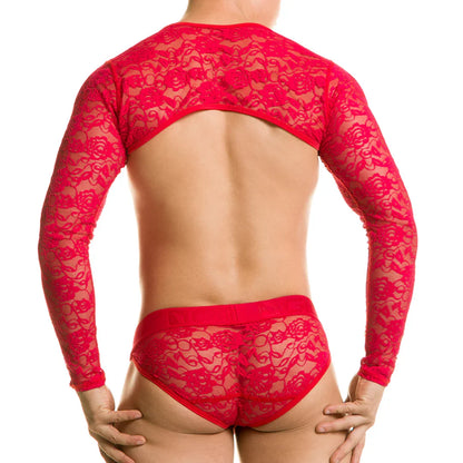 Redemotion Red Harness back view by Gigo Underwear