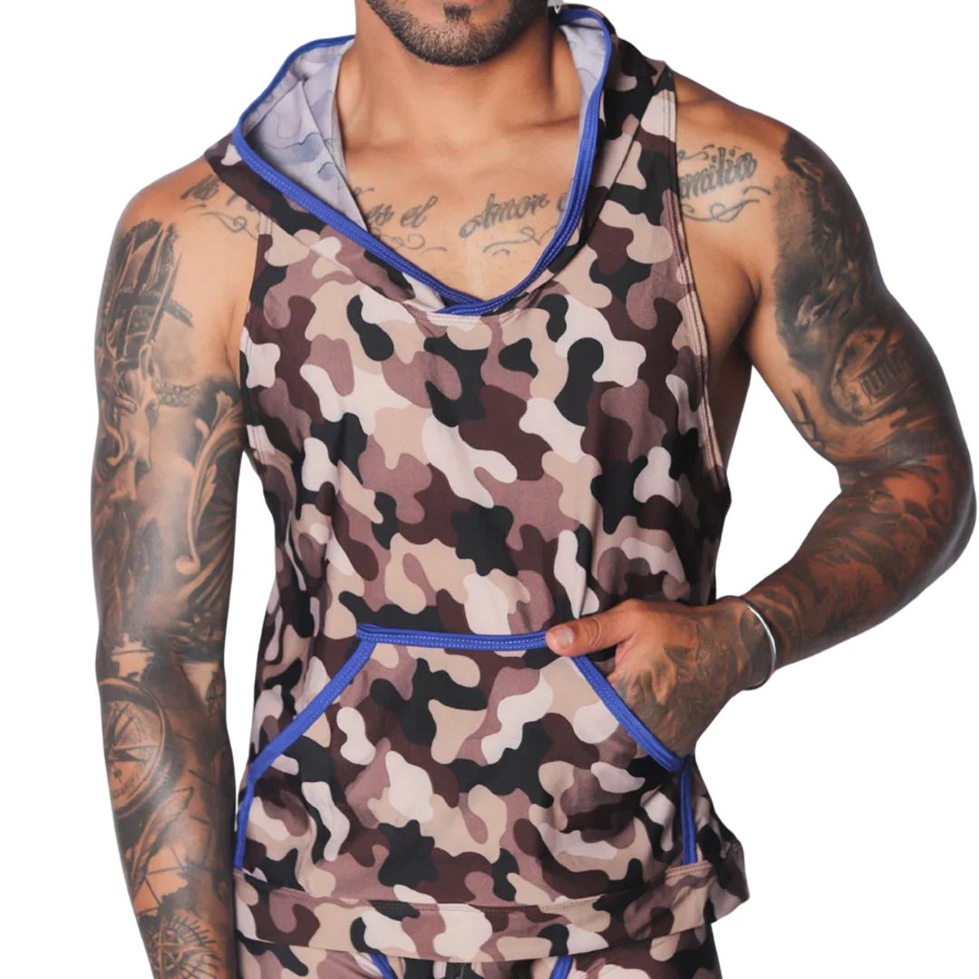 Trend Blue Hoody Tshirt by Gigo Underwear