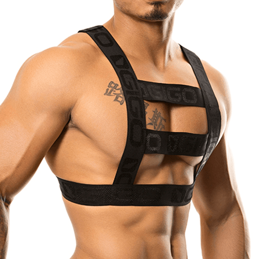RESISTLESS BLACK HARNESS - Gigo Underwear & MensWear